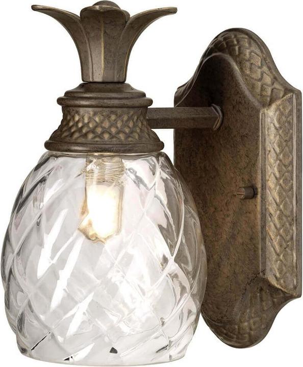 Elstead Lighting Plantation LED wandlamp G9 parelmoer brons IP44 (320 lm, G9)