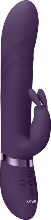 Actual product image Shots Vibrating and Rotating Wiggle G-Spot Rabbit - Pink