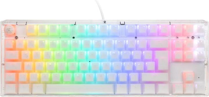 Actual product image Ducky One 3 Aura White TKL Gaming Keyboard, RGB LED - Kailh Jellyfish Y (DE, Cable)