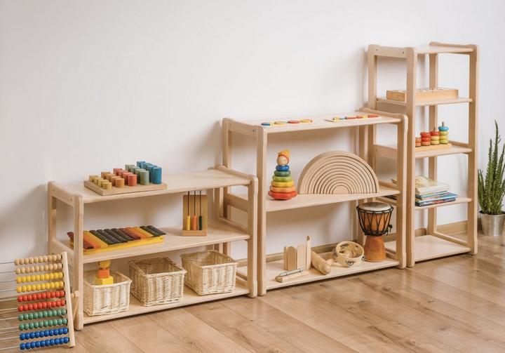 Immagine prodotto Montessori Set di scaffali, Camera dei bambini, Atmosfera - Colore naturale