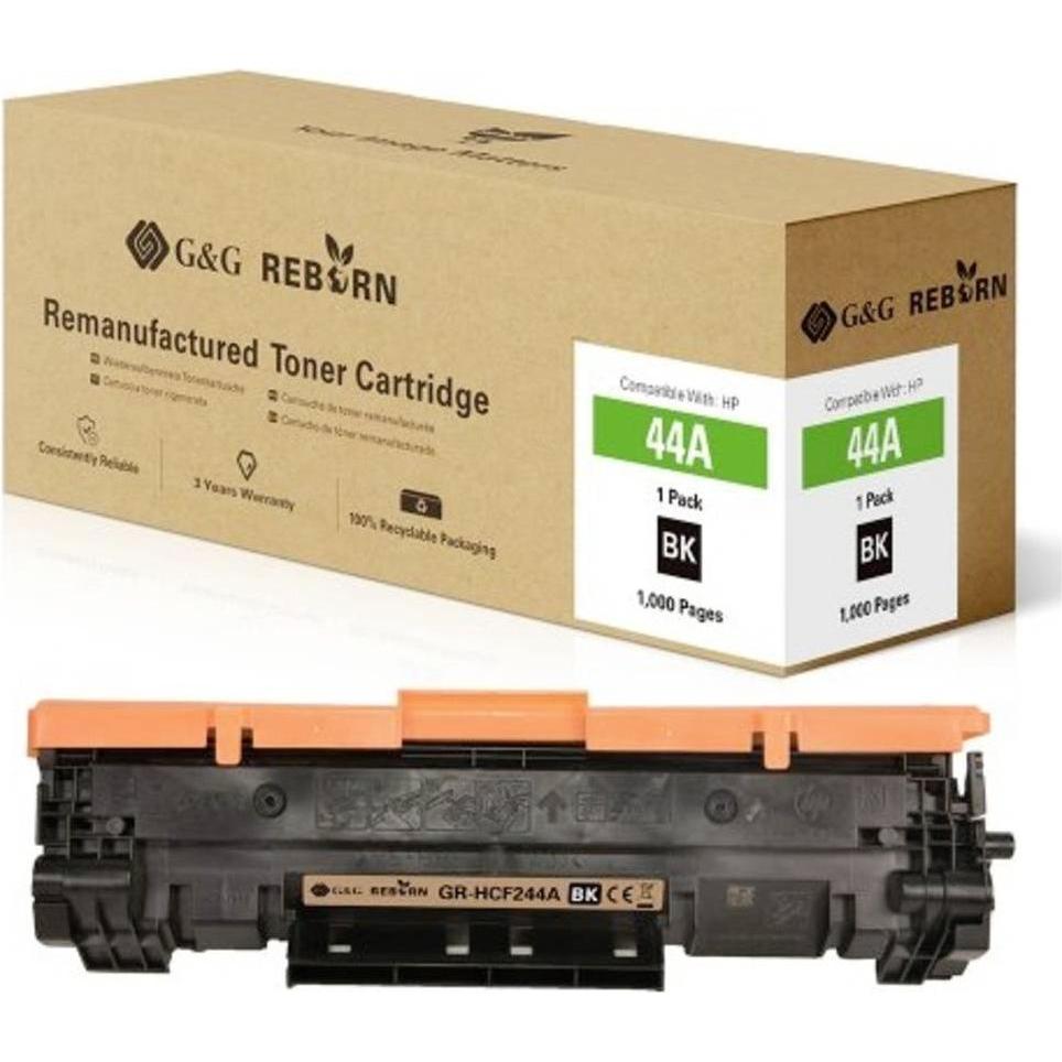 Thumbnail - G&G, Toner, Toner ersetzt HP 44A Kompatibel Schwarz 1000 Seiten Reborn remanufactured 2