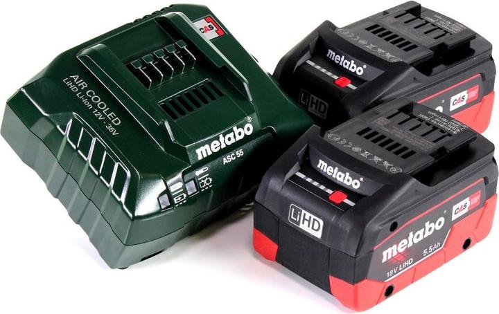 Actual product image Metabo R 12-18 DAB+ BT Battery construction site radio 12-18 V DAB+ Bluetooth + 2x battery 5.5 Ah + charger (AM, DAB+, FM, Bluetooth)