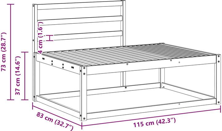 Produktbild vidaXL gartenmöbel