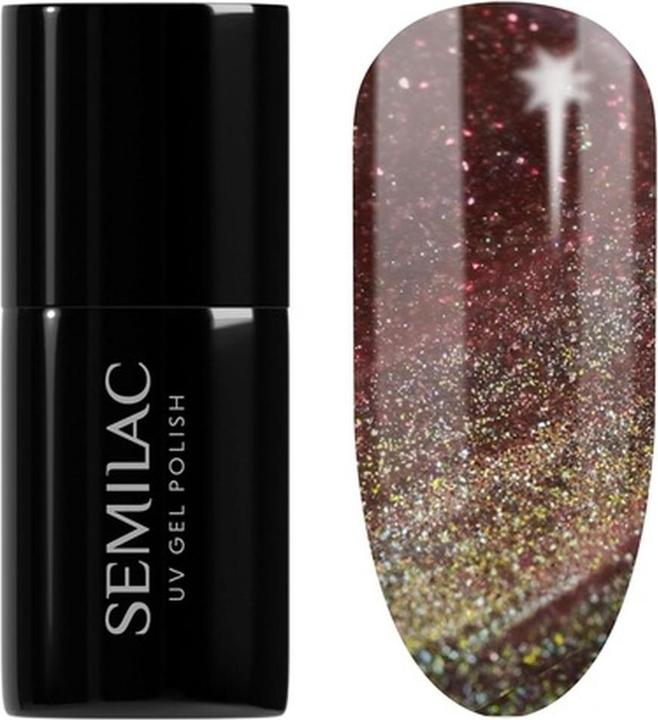 Immagine prodotto Semilac Smalto UV 824 Digital Red 7ml (Rosso digitale, Vernice UV gel)