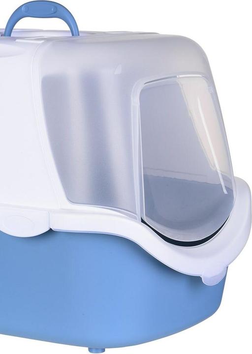 Actual product image Zolux Toilet for cats Cathy, easy to clean, blue (Cat litter box closed)