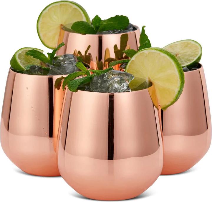 Produktbild Oak & Steel Trinkbecher Rosegold (3.50 dl, 4 x, Moscow Mule Becher)