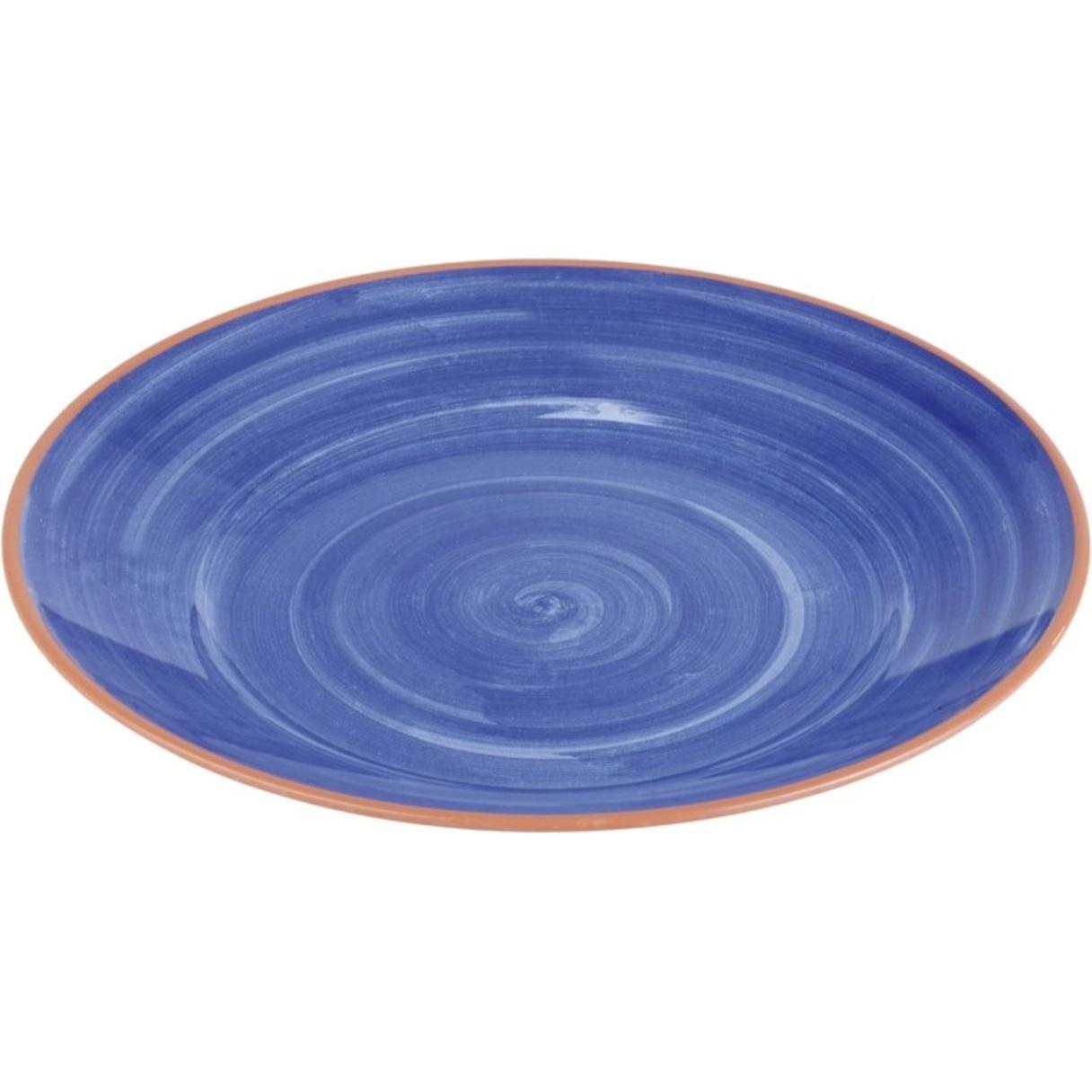 H.W. Larsen Fad melamin Ø40,5 blå, Teller, Blau