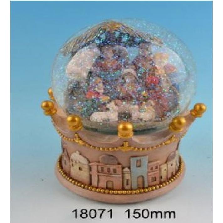 PBS Austria, Weihnachtsbeleuchtung, Schneekugel Krippe mit Musik