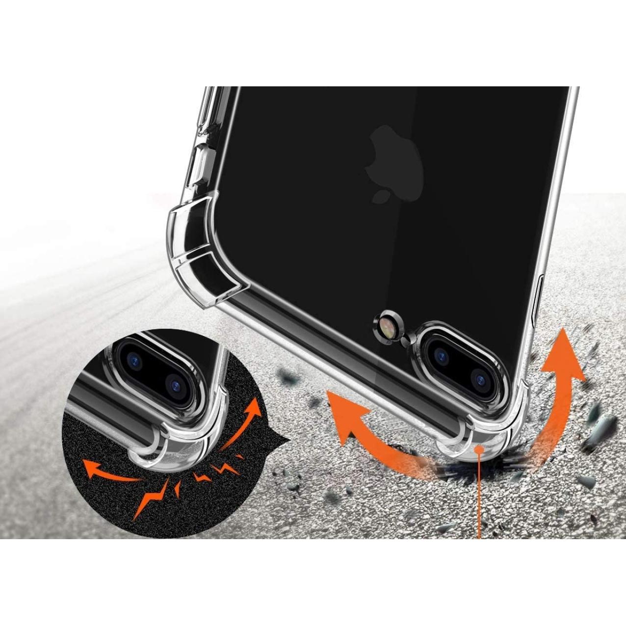 Thumbnail - Screenguard Crystal Clear Case Bumper (Apple iPhone 8 Plus), Smartphone Hülle, Transparent