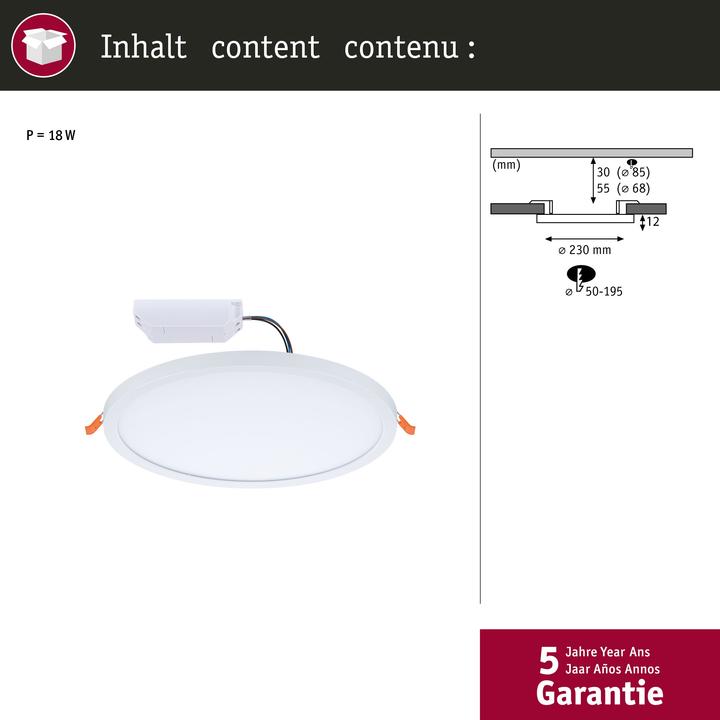 Produktbild Paulmann Einbaupanel Areo VariFit (1500 lm)
