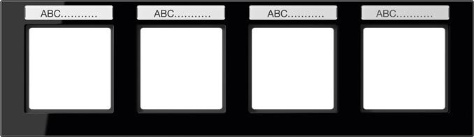 Actual product image JUNG Installation frame 4f sw glz ho A / A CREATION AC5840BFNASW