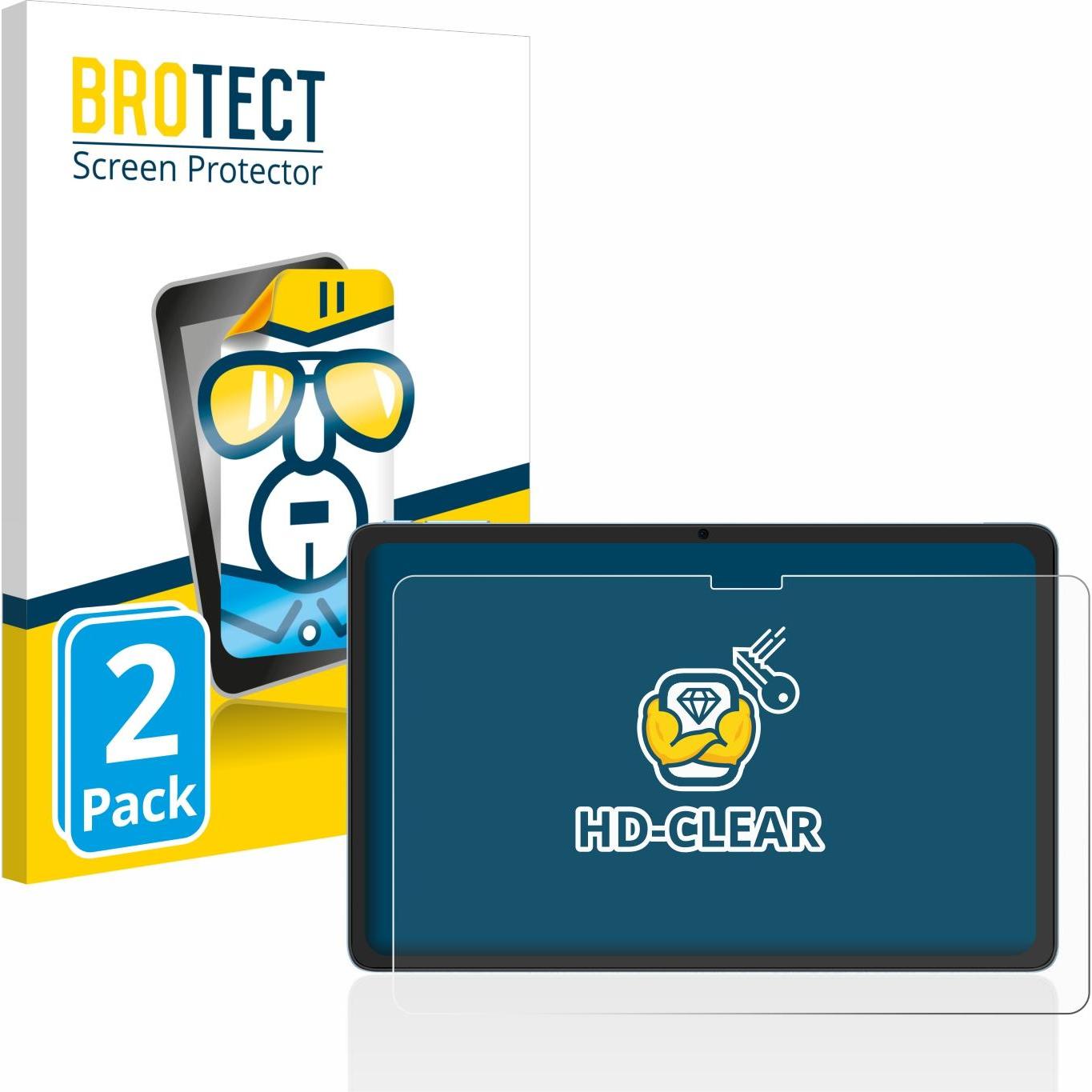 BROTECT Schutzfolie Displayschutz Klar (2 Stück, T20), Tablet Schutzfolie