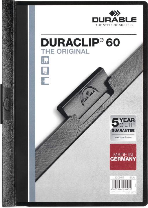 Actual product image Durable 10DUR2209-01 Black file cover (A4, 25 x)