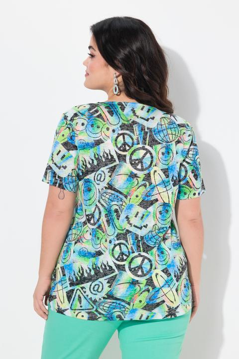 Produktbild Angel of Style T-Shirt, Komfort Fit, Smiley Print (60)