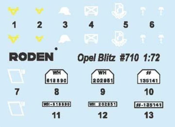 Actual product image Roden Opel Blitz (Kfz.305, 4x2)