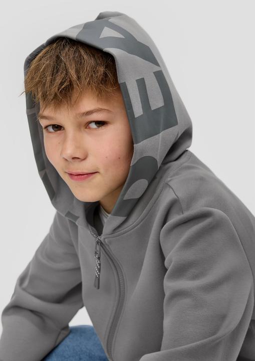 Produktbild s.Oliver Sweatshirt Jacke Sweatjacke mit Kapuze (M)