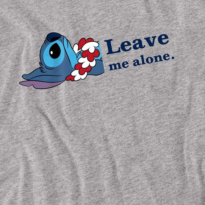 Actual product image Lilo & Stitch Unisex Adult Leave Me Alone T-Shirt (L)