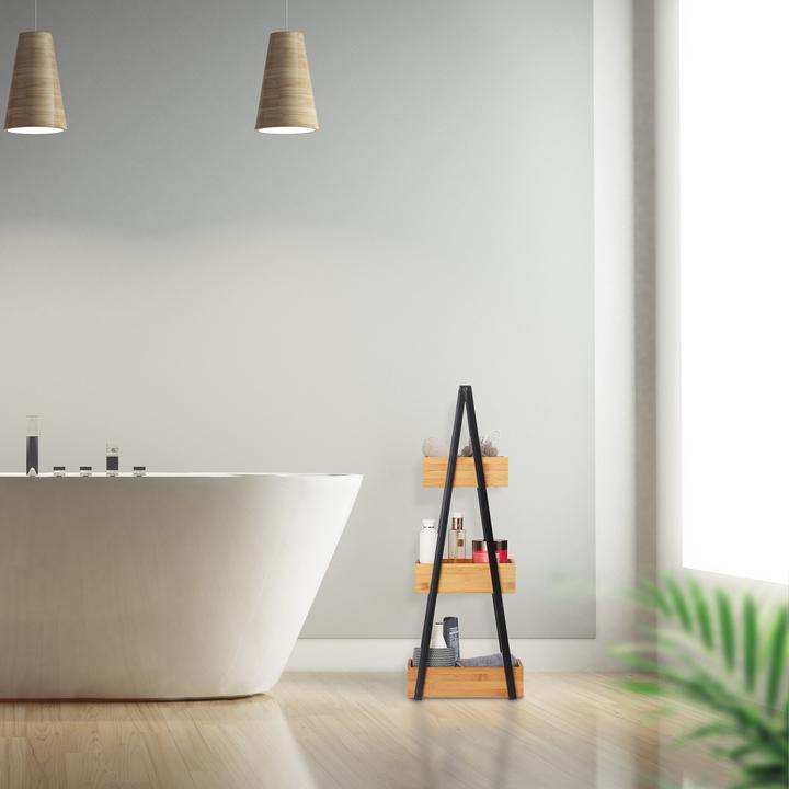 Immagine prodotto Relaxdays Scaffale per il bagno (18 x 30 x 81 cm)