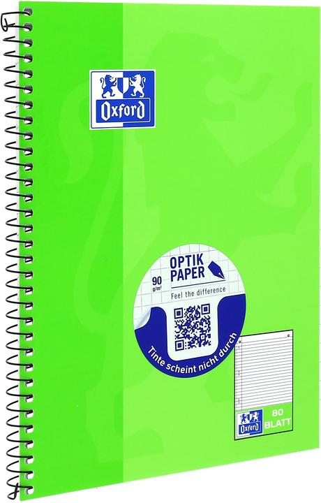 Actual product image Oxford College notebook (A5, Lined, Hardcover)