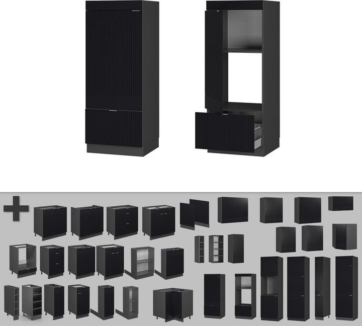 Produktbild Vicco Mikrowellenschrank Fame-Line (58.10 x 58 x 153.60 cm)