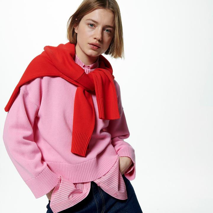 Produktbild La Redoute Collections Pullover mit Rundhalsausschnitt (L)