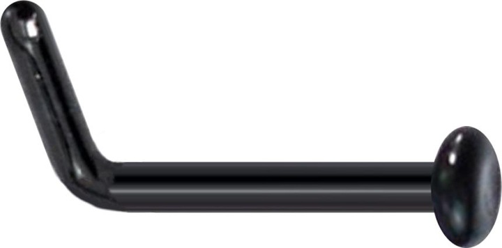 Produktbild Star Piercing Nasenstecker gewinkelt schwarz mit Teller (ohne Messing, Glas)