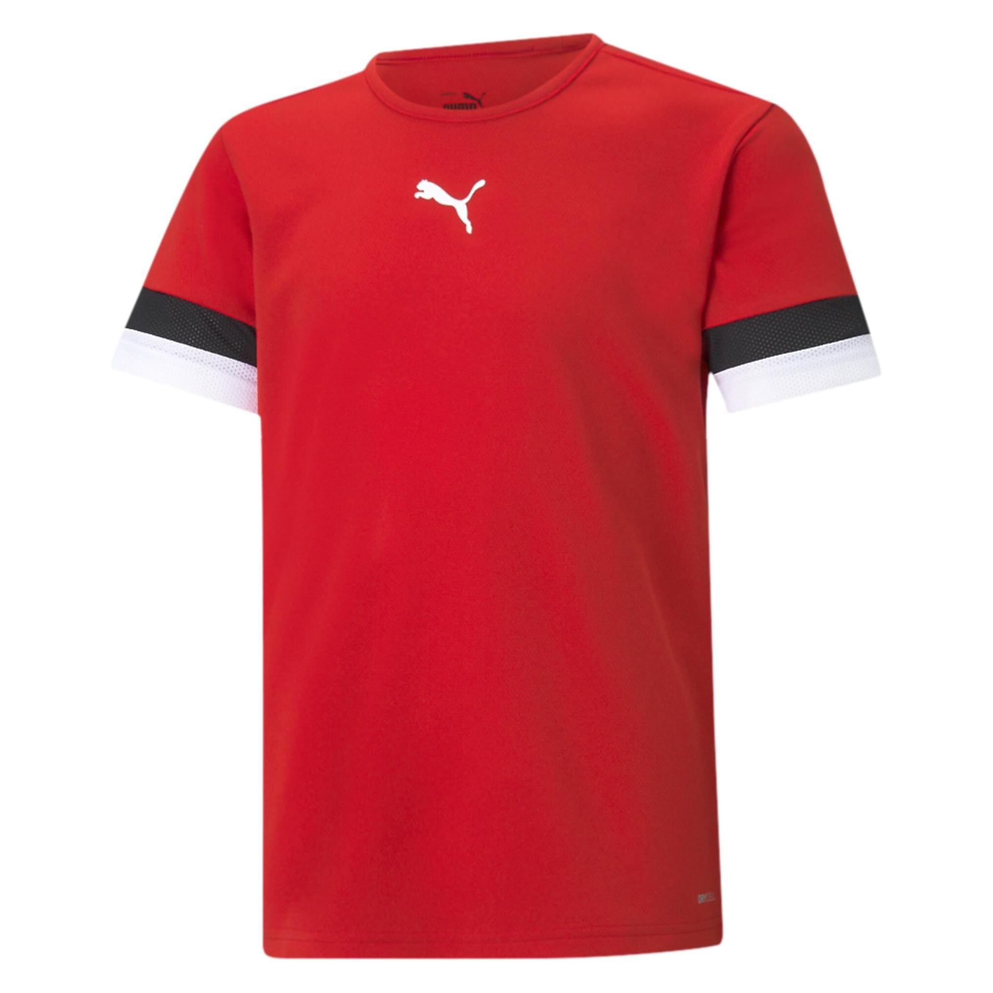 Puma, Unisex, Sportshirt, TeamRISE Jersey Jr-704938 (116), Rot, 116