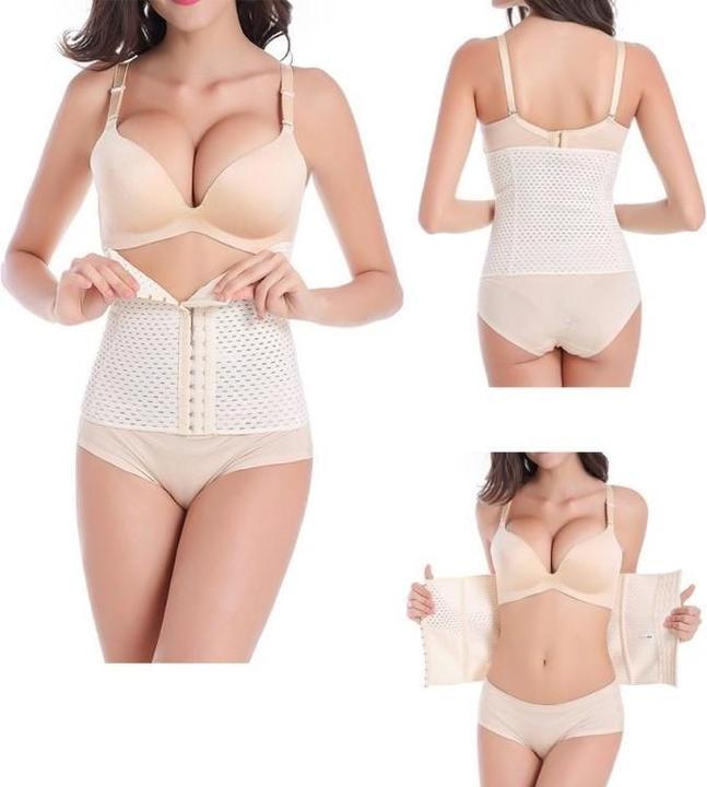 Actual product image JTI Waist trainer / training corset for hourglass figure, M - Beige (M)