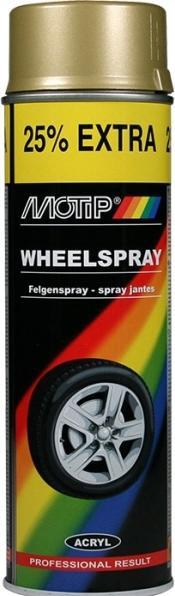 Actual product image Motip Rim spray gold (Gold, 0.50 l)