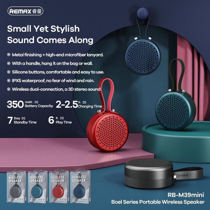 Remax Other goods wireless speaker RB-M39 mini red (6 h)