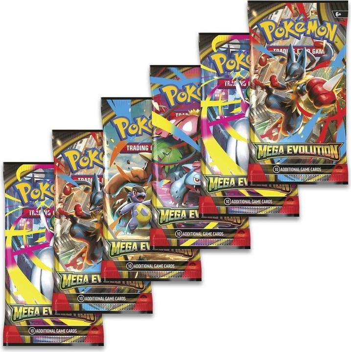 Produktbild Pokémon Pokemon Trading Card Mega Evolution Booster Bundle 6 Booster (Englisch, Booster Display, Booster Pack)