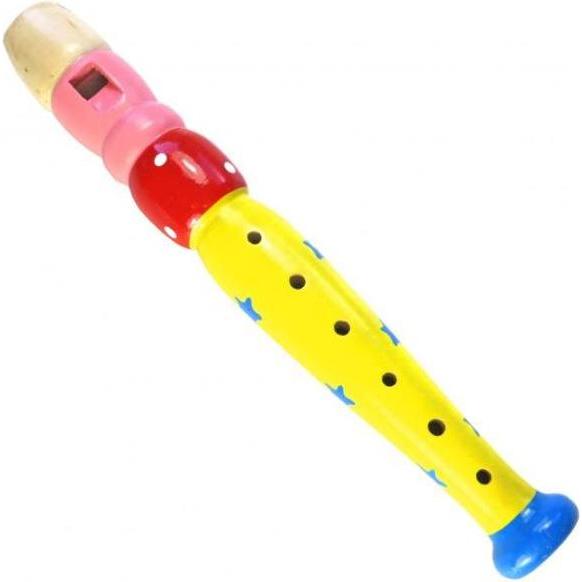 keepdrum KFL2YW Flöte aus Holz für Kinder Gelb