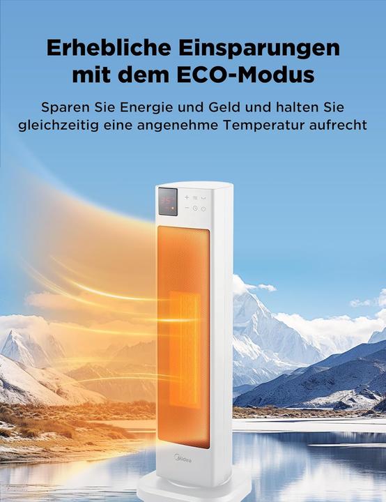 Produktbild Midea Energiesparender PTC-Keramik-Heizlüfter mit Fernbedienung (2000 W)