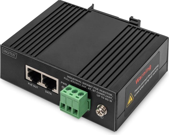 Digitus PoE Injektor 1-Port 85W IEEE802.3af, at, bt (802.3af (PoE), 802.3bt (PoE++), 802.3at (PoE+), 85 W)
