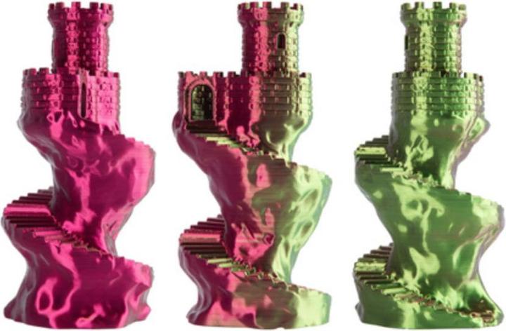 Immagine prodotto Filament · PLA Magic SILK · MAGENTA BLOSSOM · 1.75mm · 1kg (PLA, 1.75 mm, 1000 g, Multicolore)