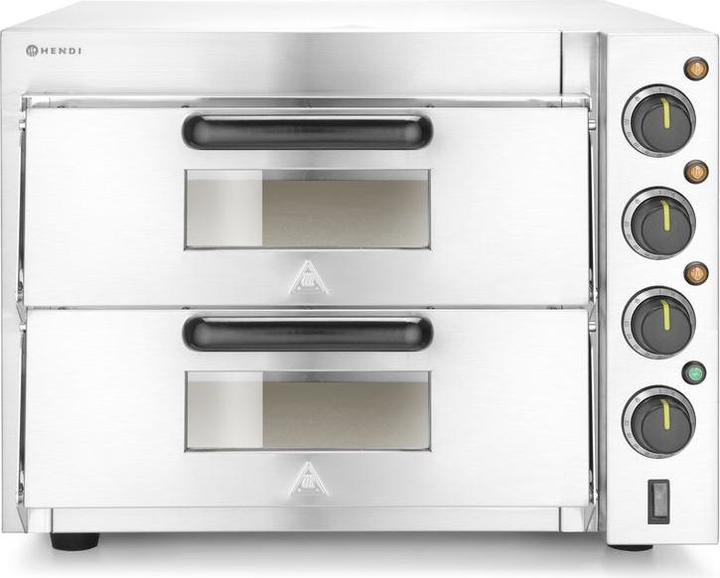 Hendi Doppeldeck-Pizzaofen (Electric pizza oven, Pizza oven Gastro)