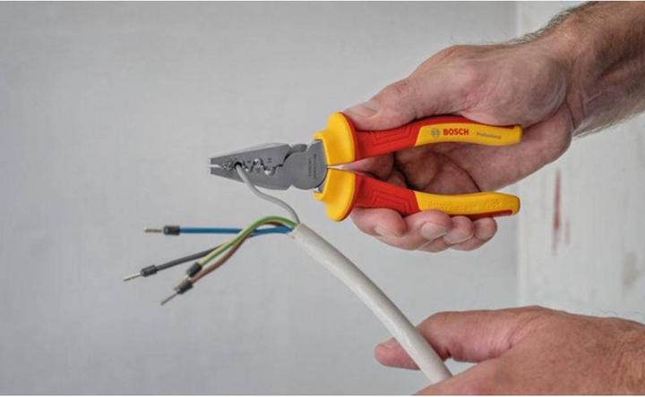 Actual product image Bosch Professional VDE crimping pliers (180 mm)
