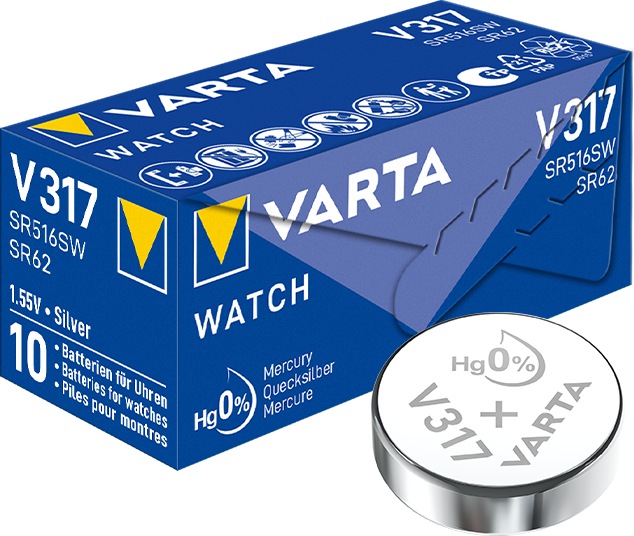 Actual product image Varta Button cell V317 (1 pcs., SR62, 10.50 mAh)