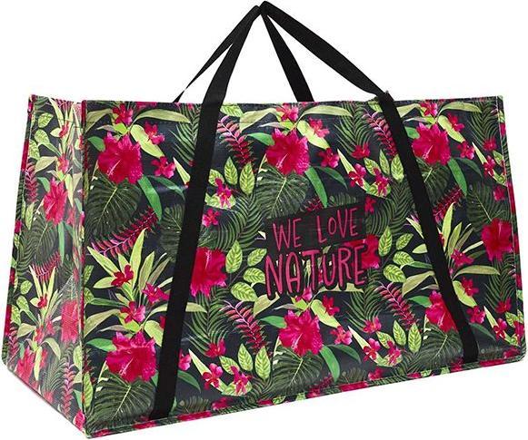 Image du produit Entre Temps sac shopping jungle grand format 70x35x40cm