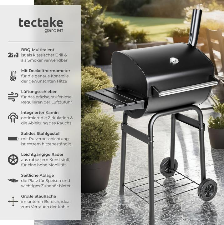 Image du produit tectake Barbecue multifonctions (85 cm)