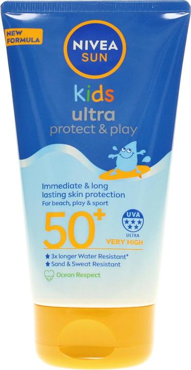 NIVEA Sun Kids Ultra Protect & Play SPF 50+ Lotion 150ml - Moisturising for Kids (Suntan cream, SPF 50+, 150 ml)