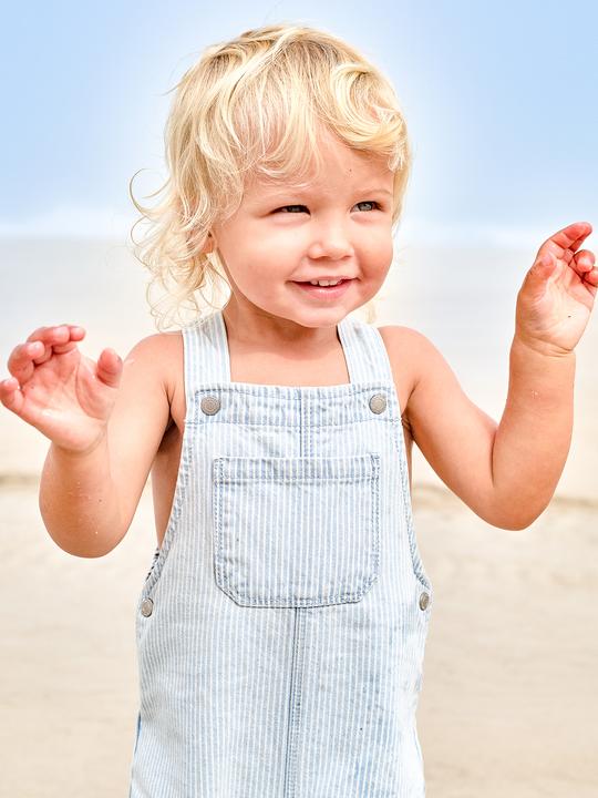 Actual product image Vertbaudet Baby Latzhose mit Streifenmuster (62)