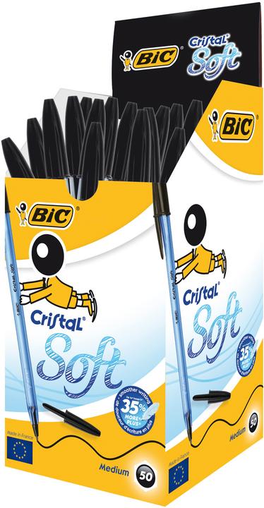 Actual product image Bic Cristal Soft (Black, 50 x)