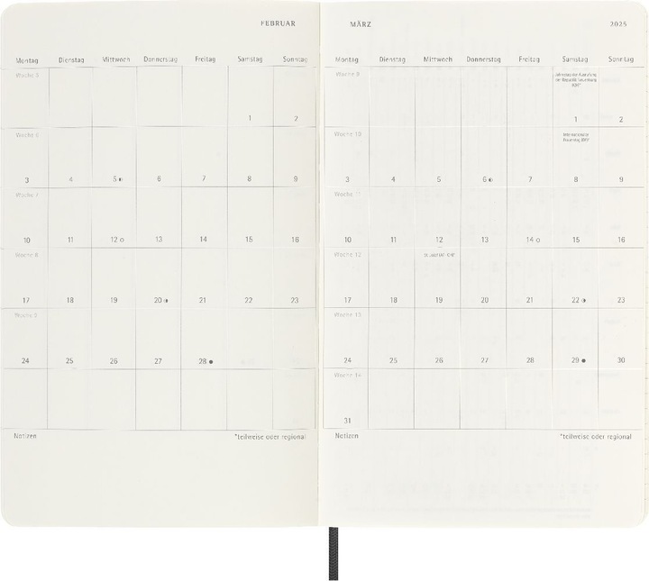 Immagine prodotto Moleskine Notizkalender (A5, Tedesco)