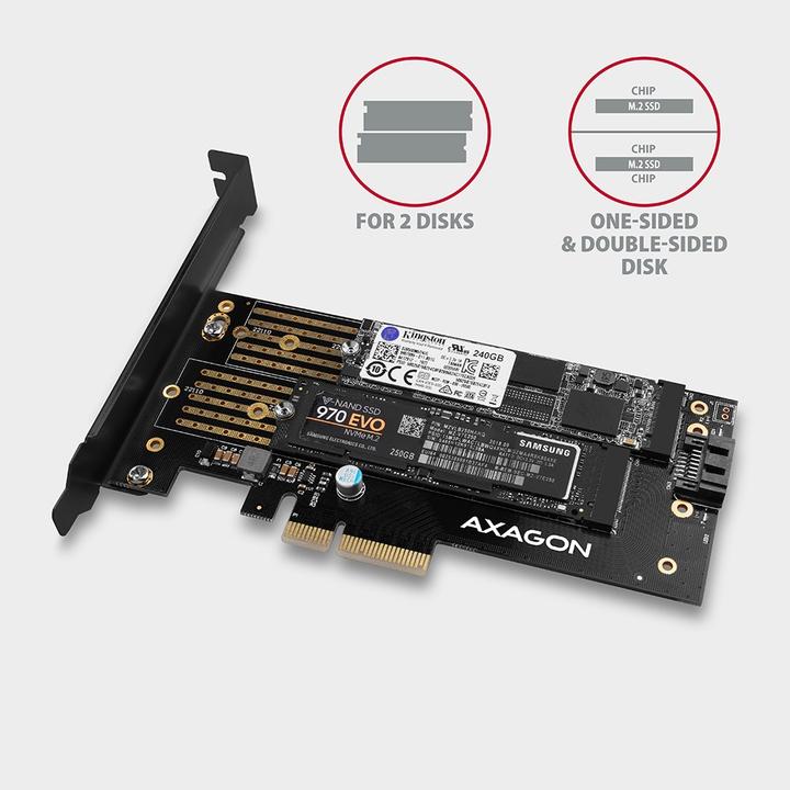 Actual product image Axagon PCEM2-D