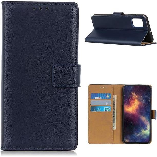 Thumbnail - MU Classic Classic II Leder Bookcover Series (Huawei P Smart (2021)), Smartphone Hülle, Blau