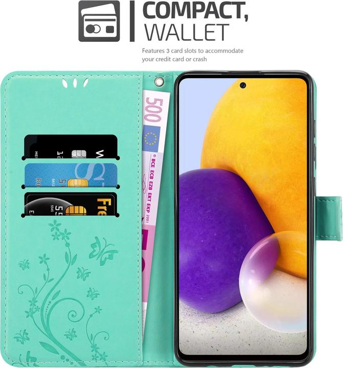 Image du produit Cadorabo Housse Flower Book pour Samsung Galaxy A73 5G (Samsung Galaxy A73 5G)