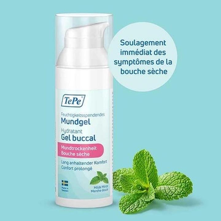 Image du produit TePe Gel buccal hydratant, menthe douce (50 ml, Bains de bouche)