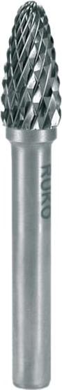 Actual product image Ruko HM burr shape F round bend