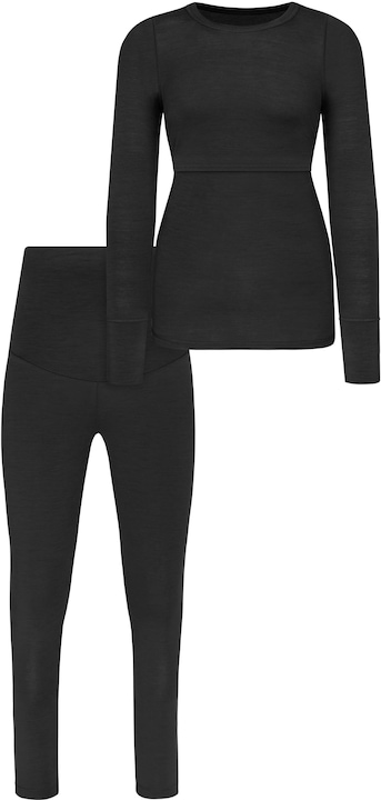 Produktbild Normani Merino Unterwäsche Umstandsmode Set- Langarm-Shirt und Unterhose - 8795 (M)